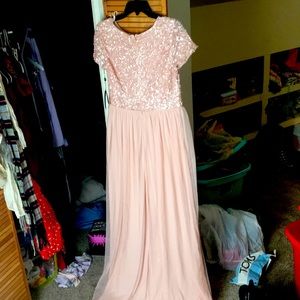 Never used bridesmaid dress. Color: Blush